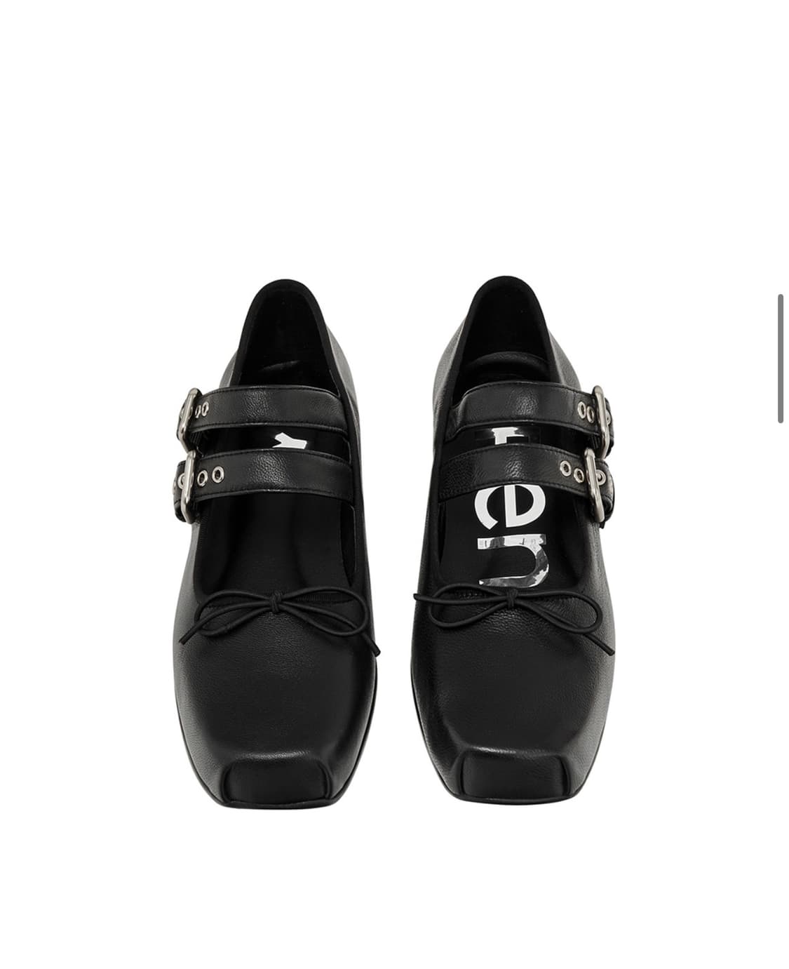 [Open YY] Buckle Ballet Flats (Black) 상품이미지2