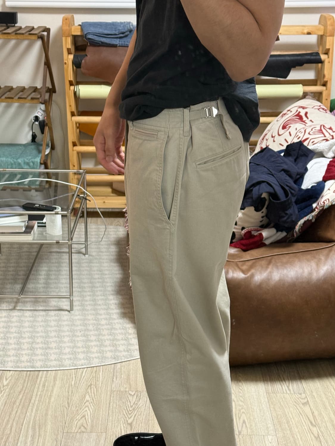 브라운야드 에센셜 치노 팬츠 스톤색상 4사이즈 판매 상품이미지3