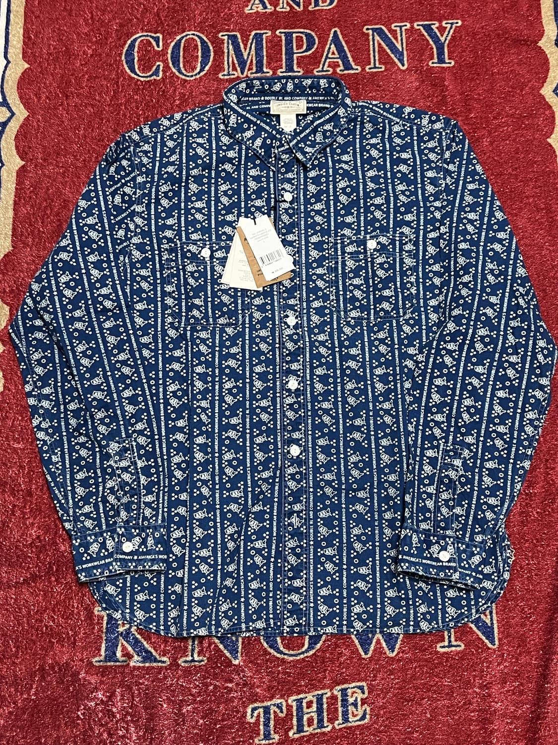 더블알엘 (RRL) 로고 프린트 워크셔츠 상품이미지2