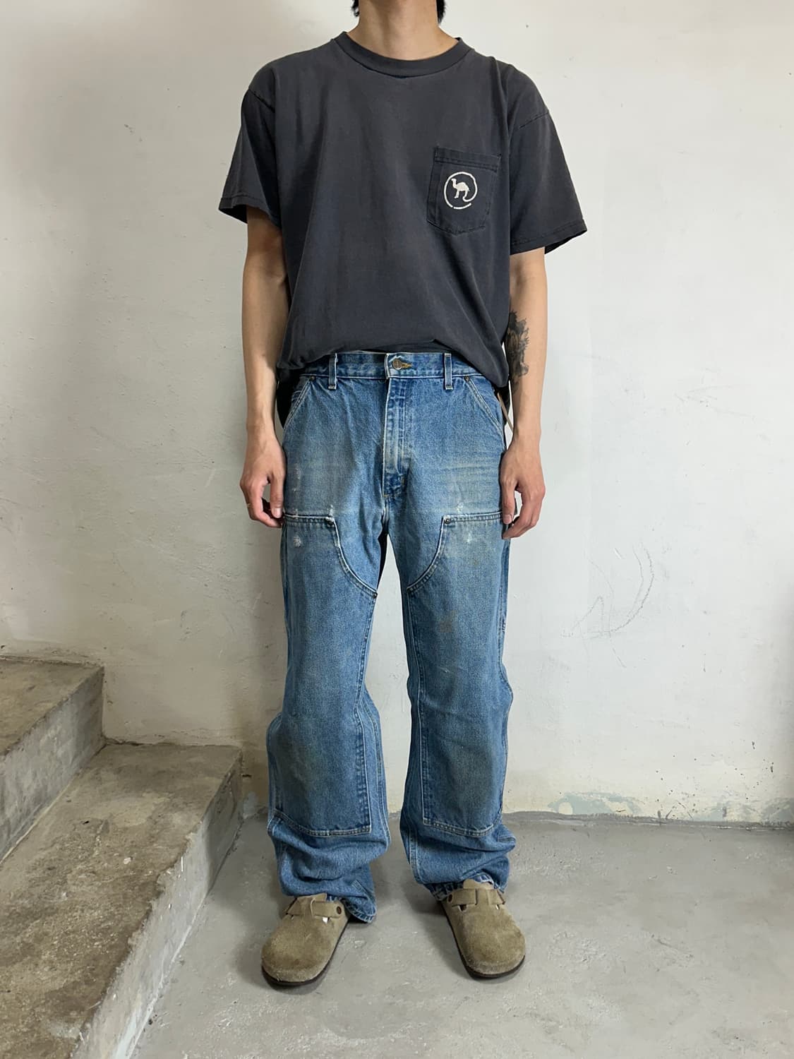 OG 칼하트 데님 더블니 칼하트 워크팬츠 썩블니 상품이미지2