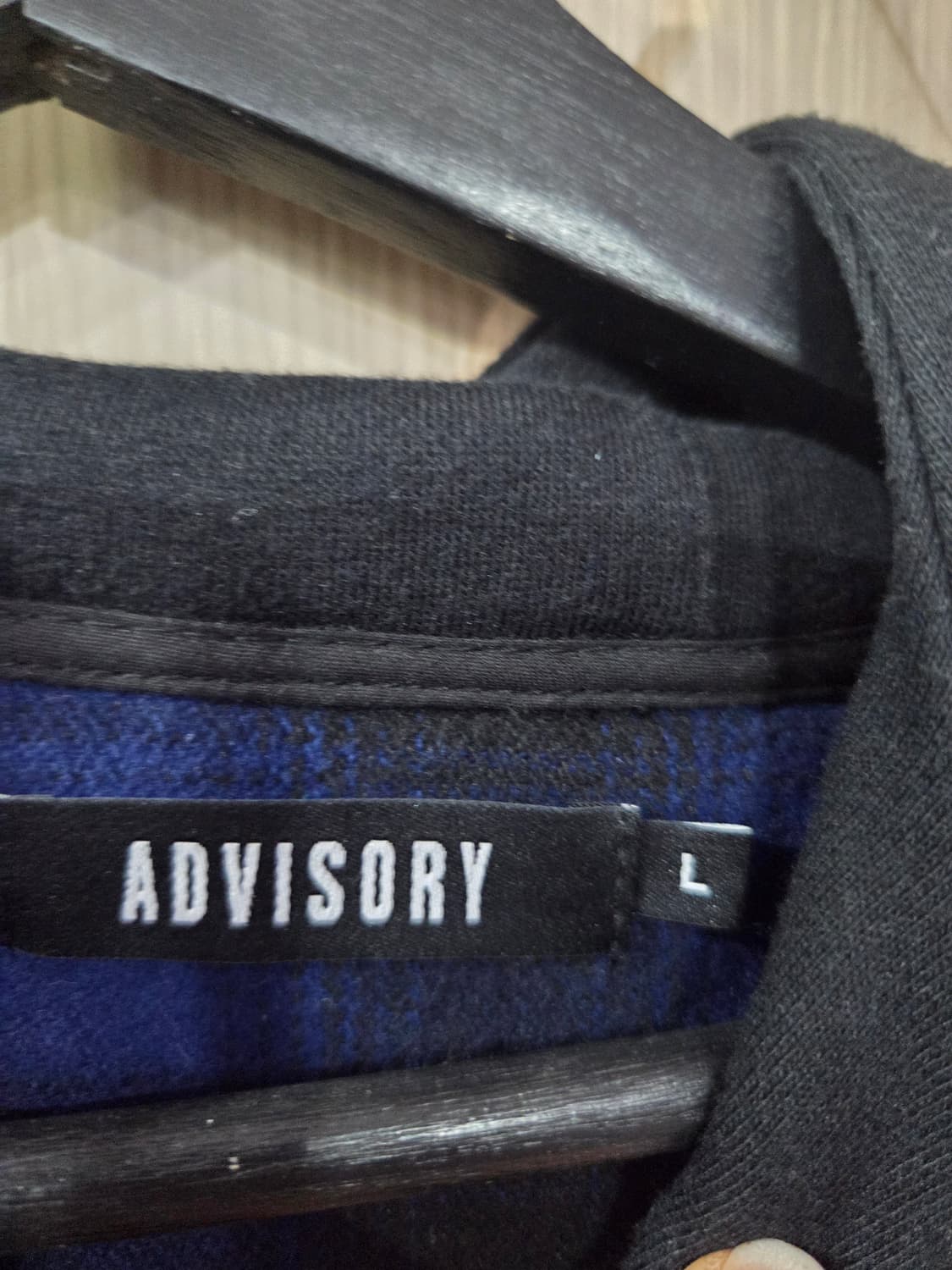 체크 후드 롱셔츠 상품이미지3