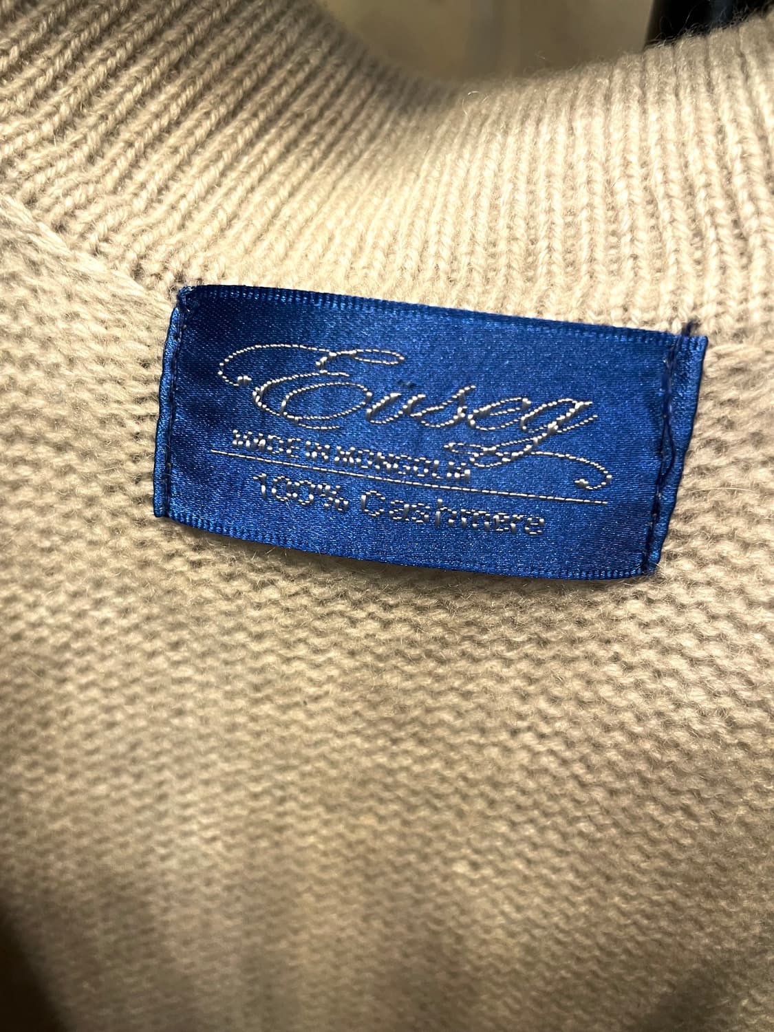 Evseg 100%캐시미어 두툼 가디건 코트 상품이미지9