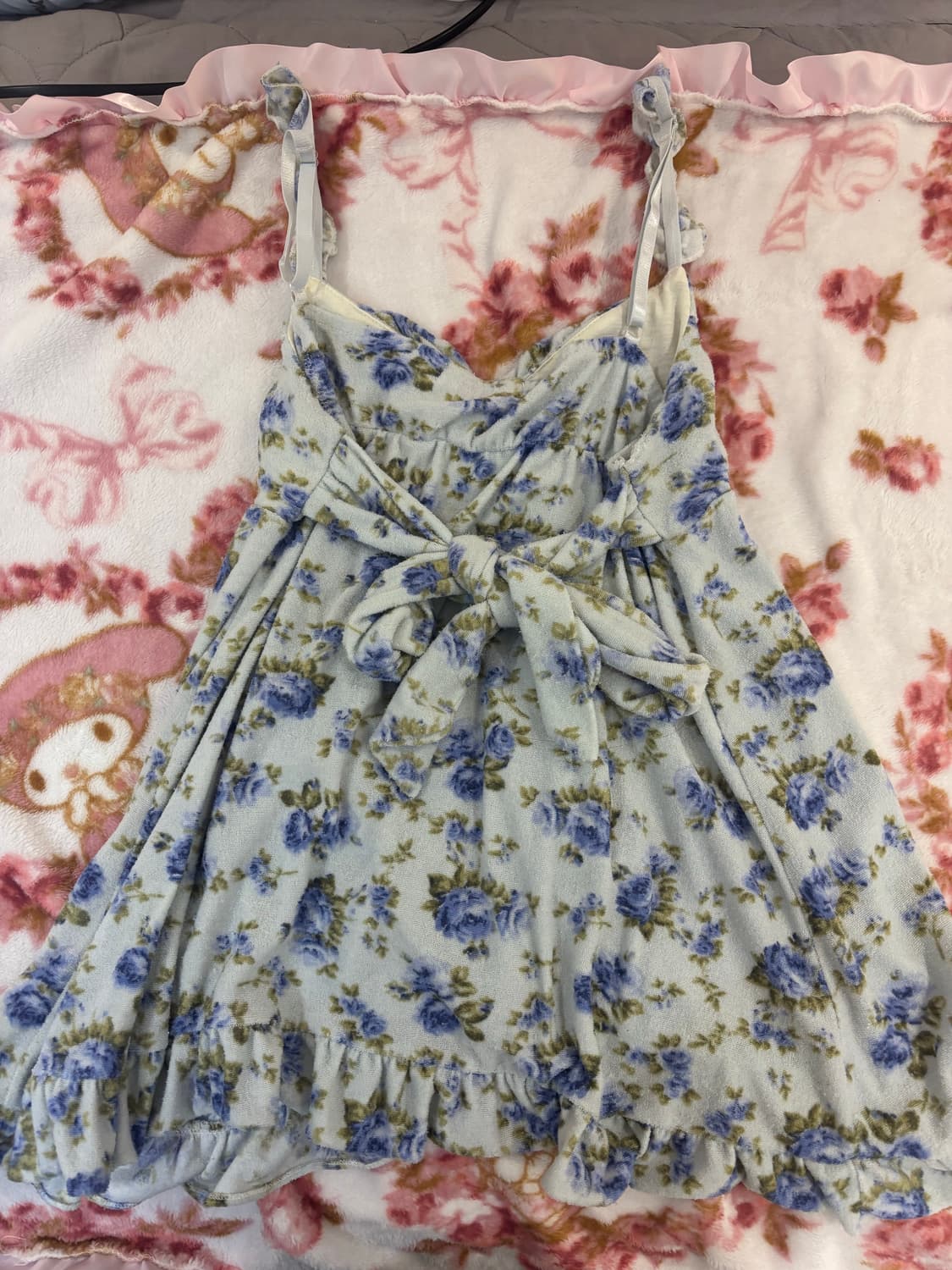 루카빈티지 슈가돌 블루 장미 슬리브리스 상품이미지3