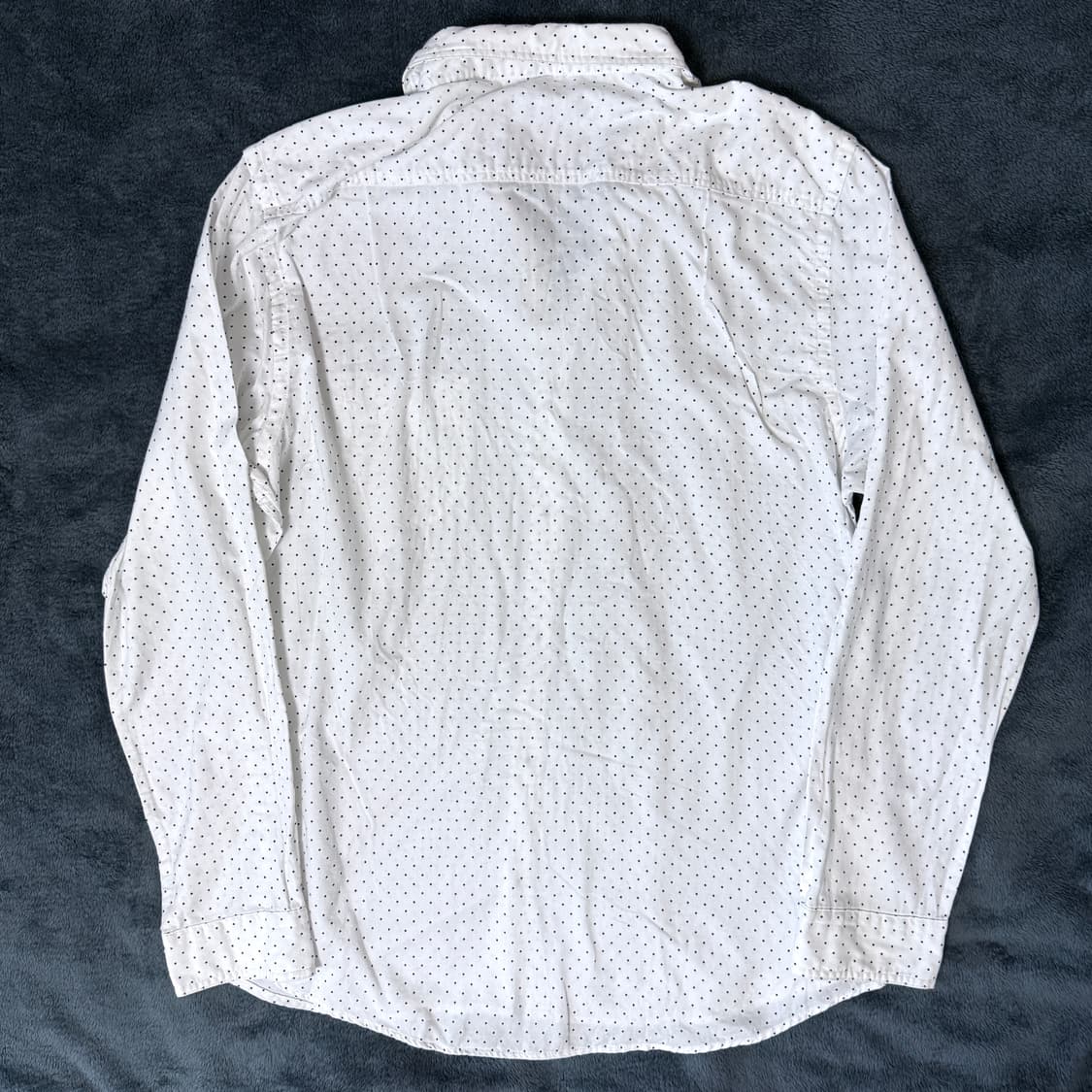 버버리 블랙라벨 도트 화이트 셔츠 상품이미지4