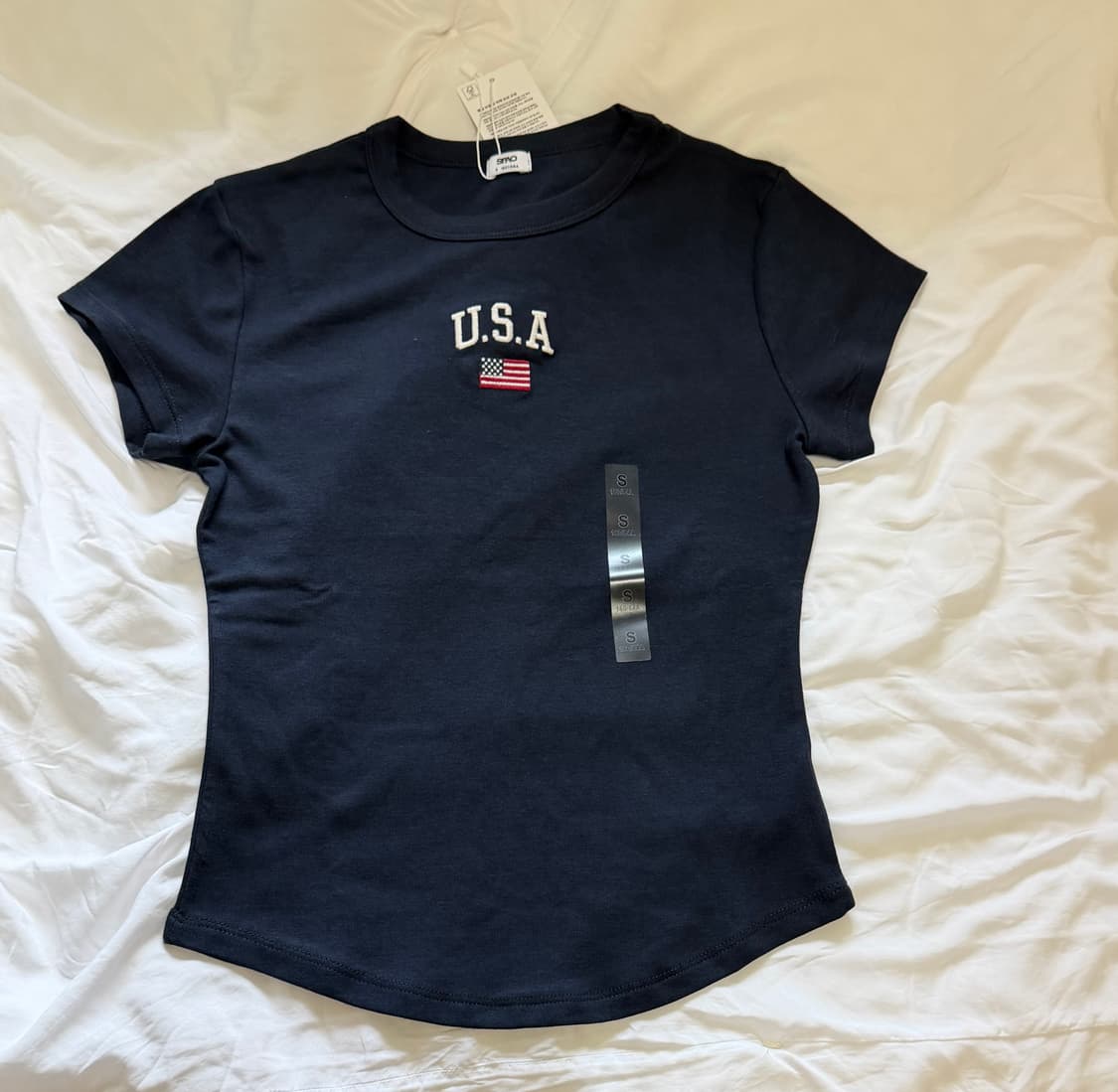 [미 시착 새 상품] 스파오 USA 반팔 s 상품이미지3
