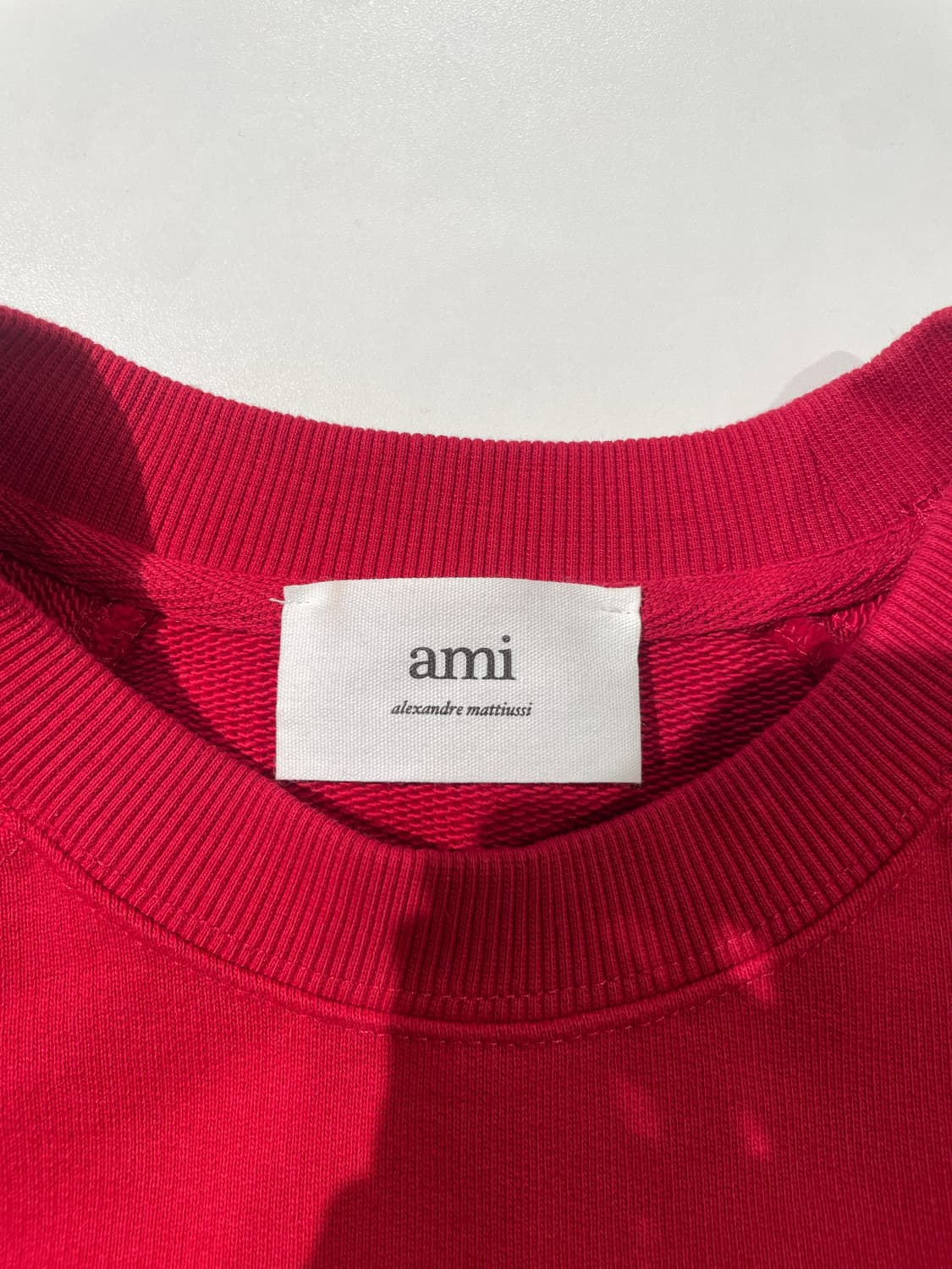 아미 22F/W 레드 파리스 로고 크루넥 스웻 셔츠 상품이미지7