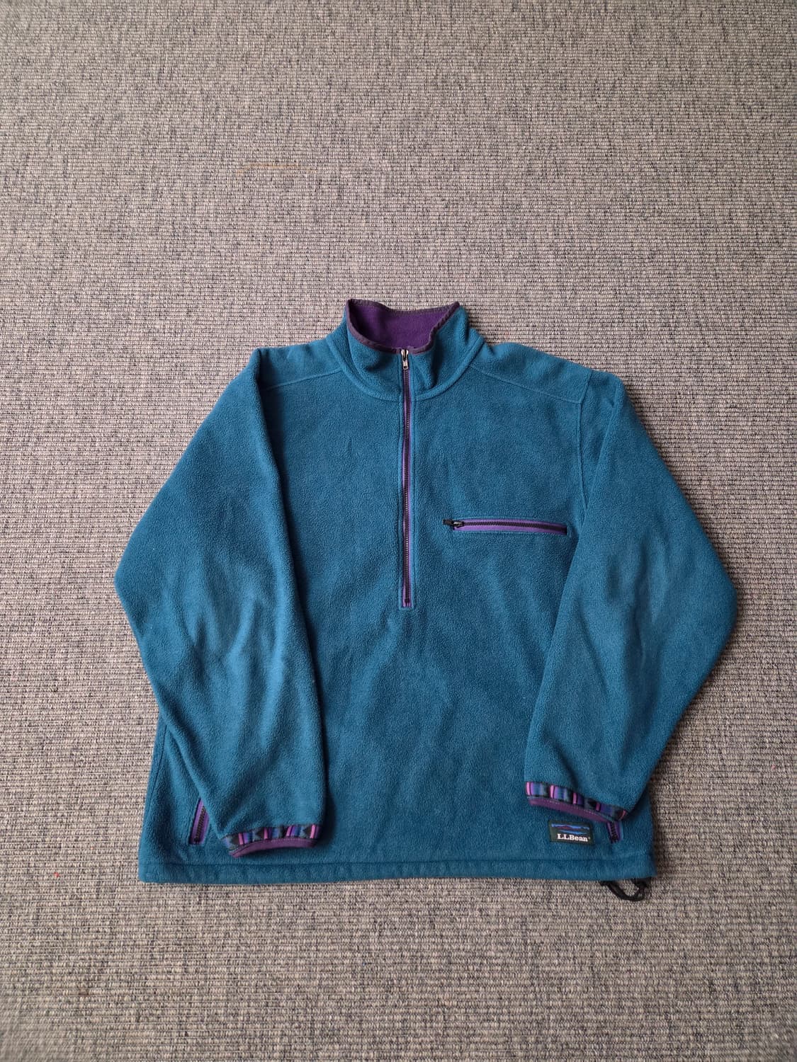 Rare 70s llbean USA  플리스 하프 집업 XL 상품이미지1