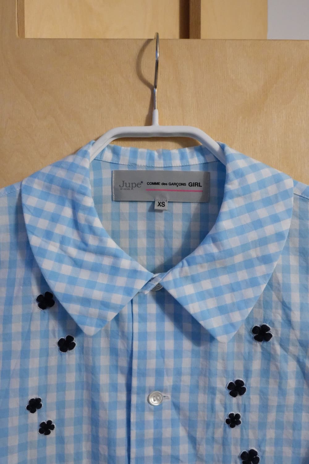 GIRL 2016 Gingham Embroidered Blouse 상품이미지3