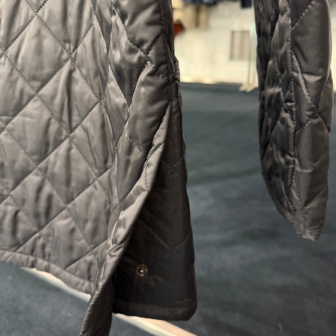 [M] 바버 퀄팅자켓 블랙 상품이미지6