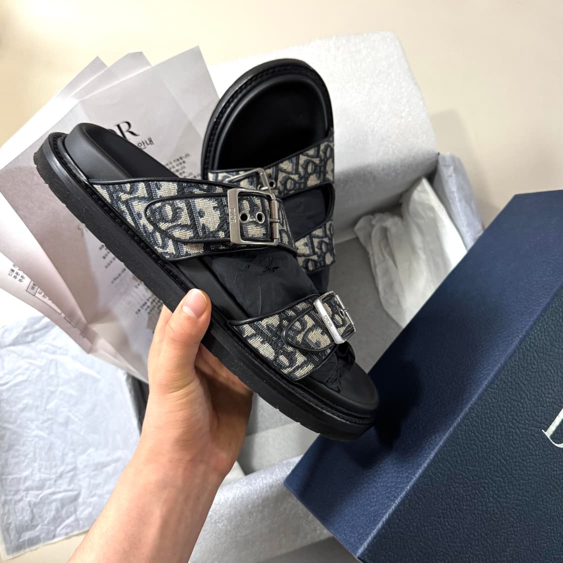 [백화점판/41]디올 오블리크 아쿠아 샌들 / 슬리퍼 상품이미지4