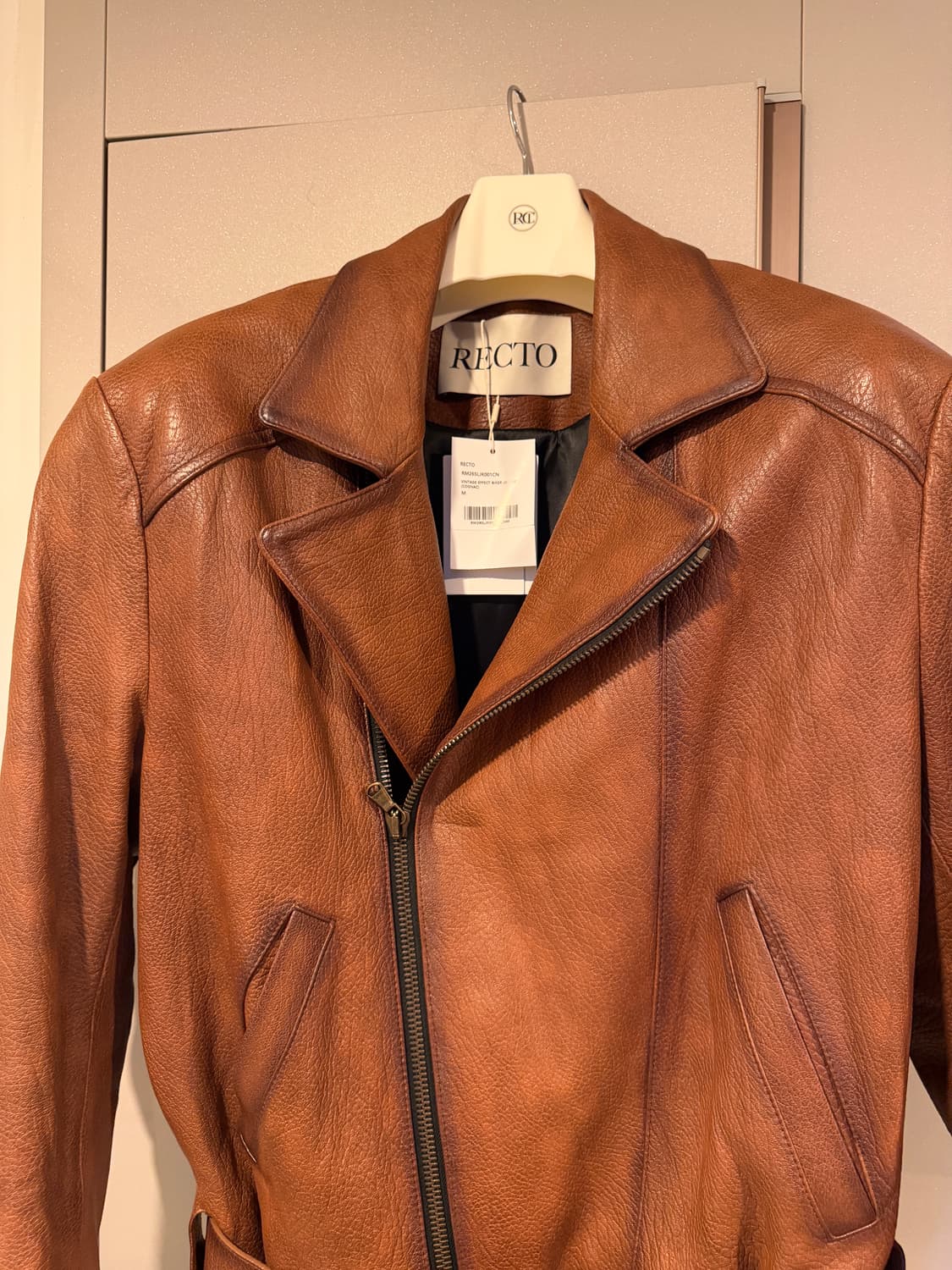 렉토 빈티지 레더 자켓 M사이즈 새상품 상품이미지3