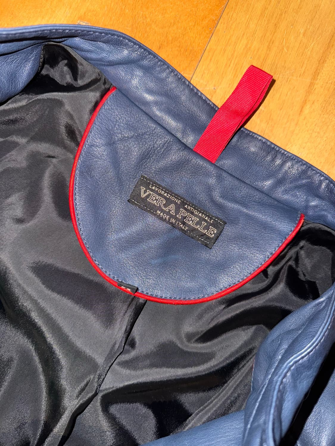 Vera Pelle Italy Leather 가죽자켓 Deep Blue 상품이미지4