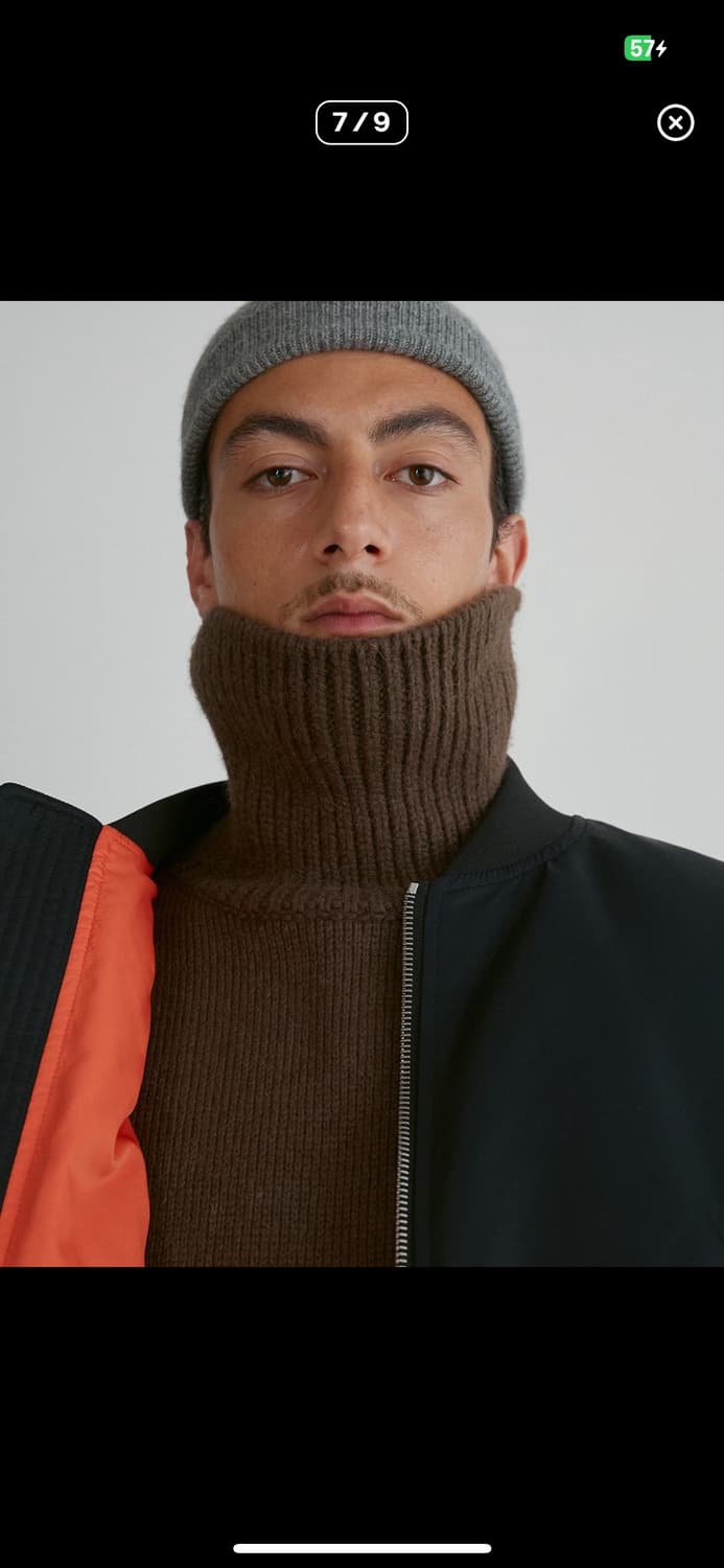 [M] 렉토 오버사이즈 나일론 다운 항공 점퍼 ma-1 마원 패딩 블랙 상품이미지7