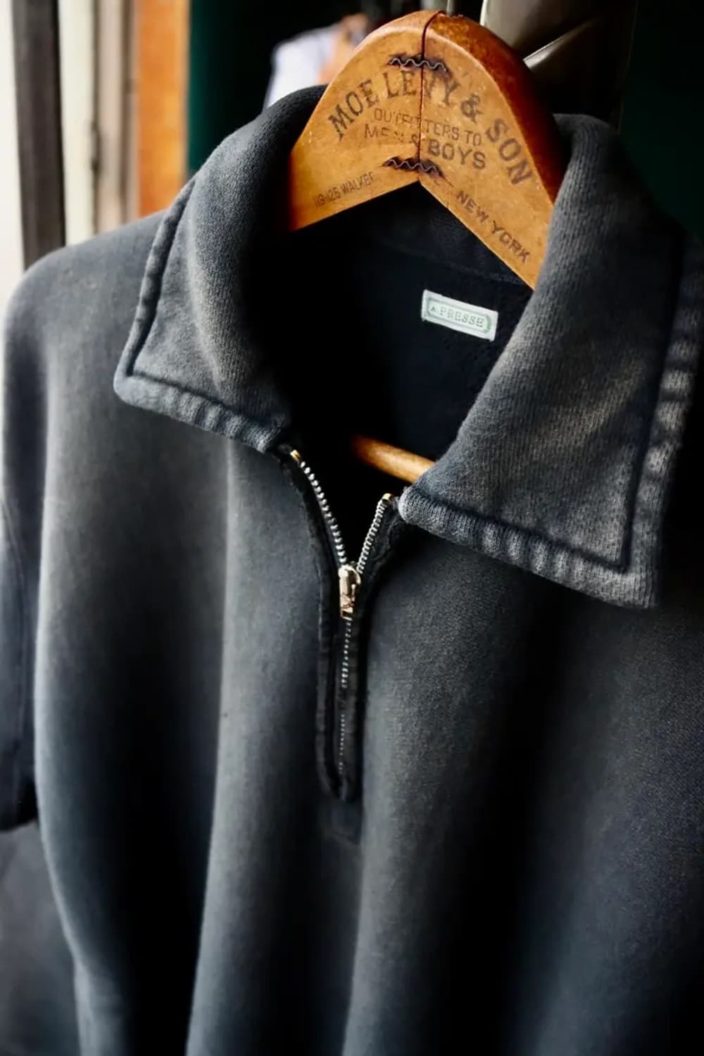 [2]아프레쎄 25aw 빈티지 하프집업 스웻 새상품 상품이미지2