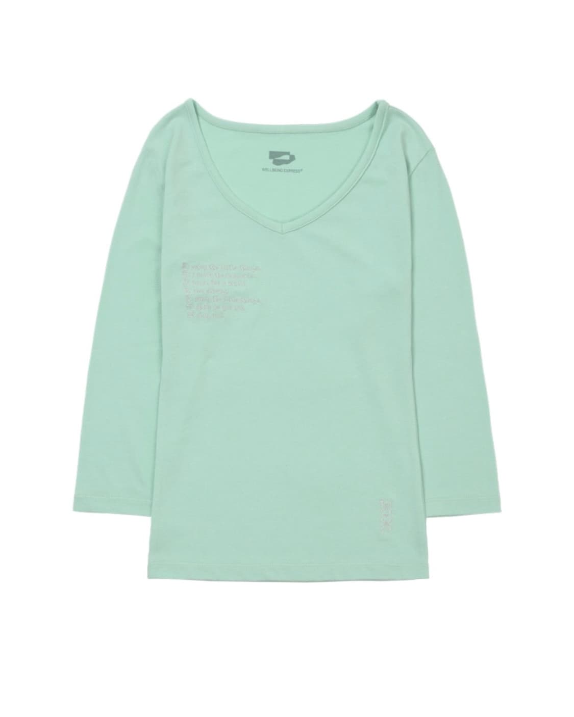 웰빙익스프레스 / V neck 3/4 sleeve Mint🍵 상품이미지1