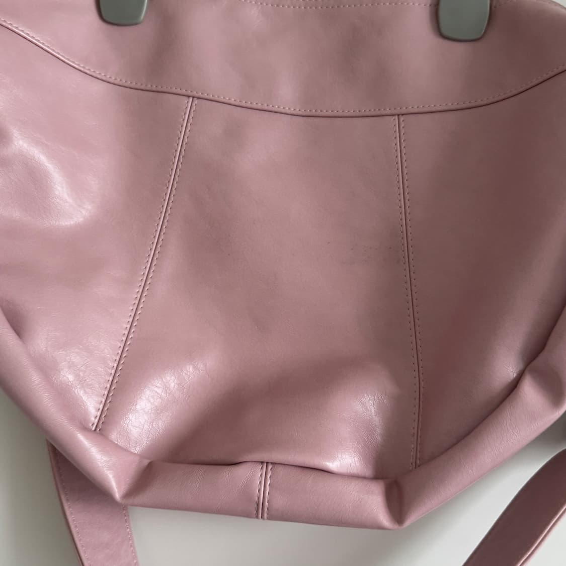 보부상 데일리 가죽 크로스백 핑크 상품이미지7