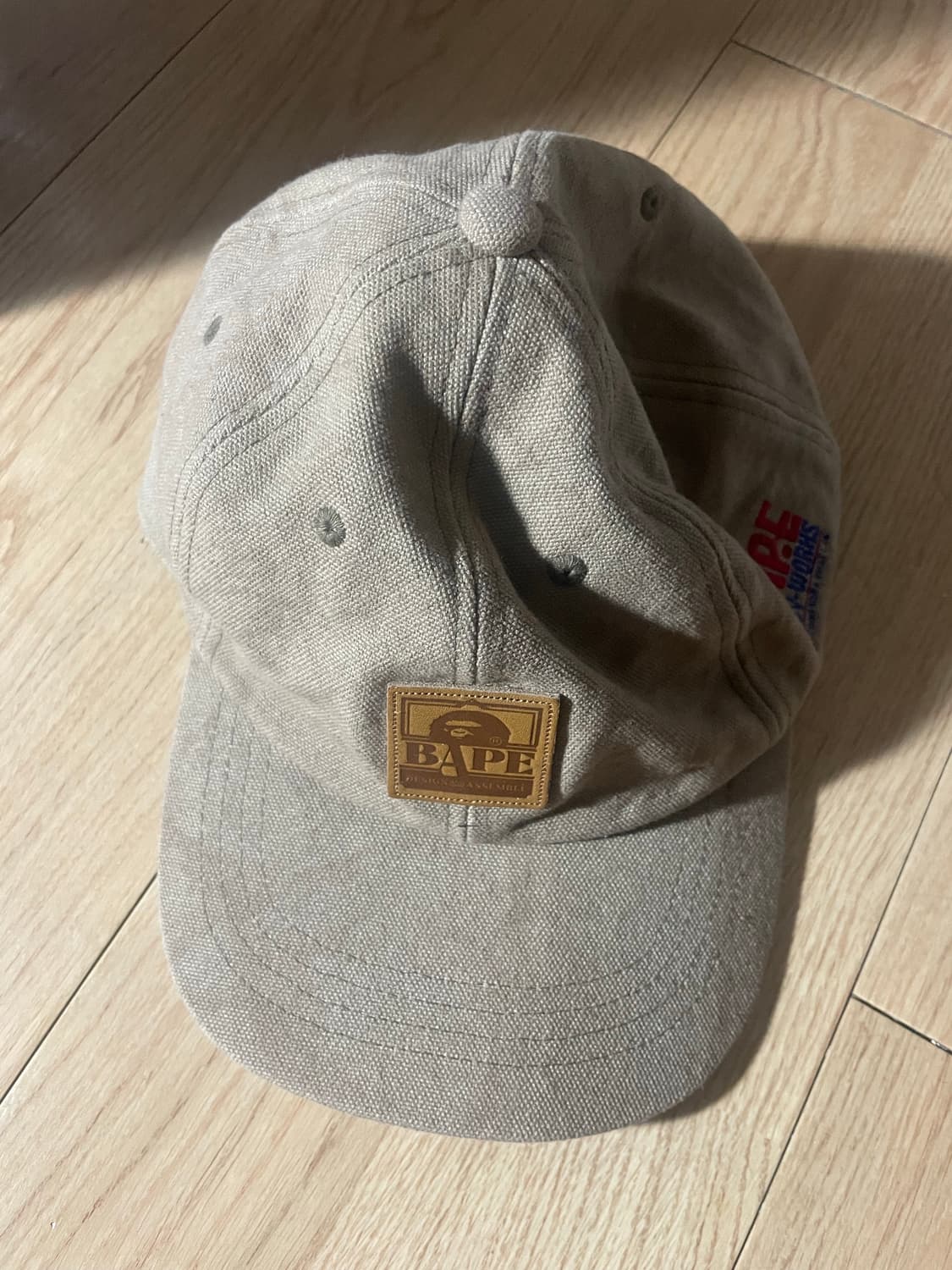 베이프 워싱 캔버스 캡 모자 상품이미지1