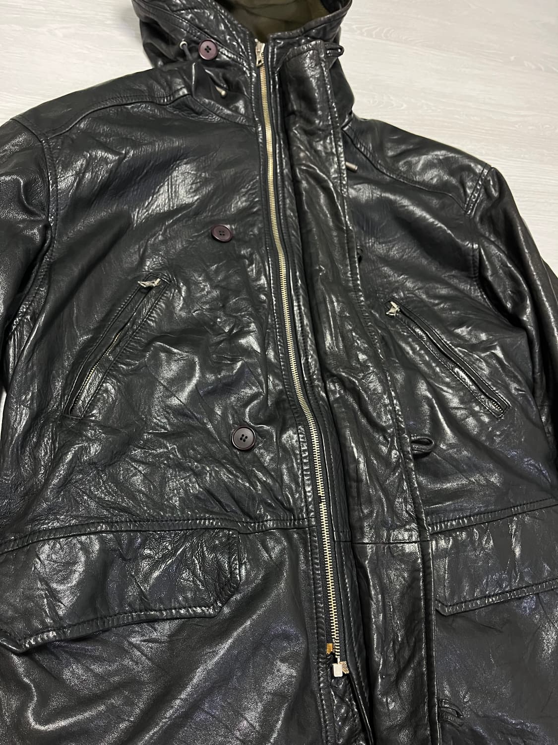 양가죽 빈티지 n3b 파카 100-105 상품이미지4