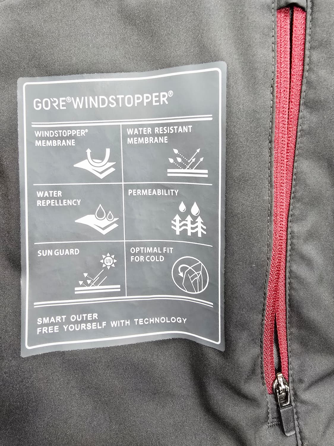 고어 윈드스토퍼 블랙 방수 후드 자켓110 상품이미지9