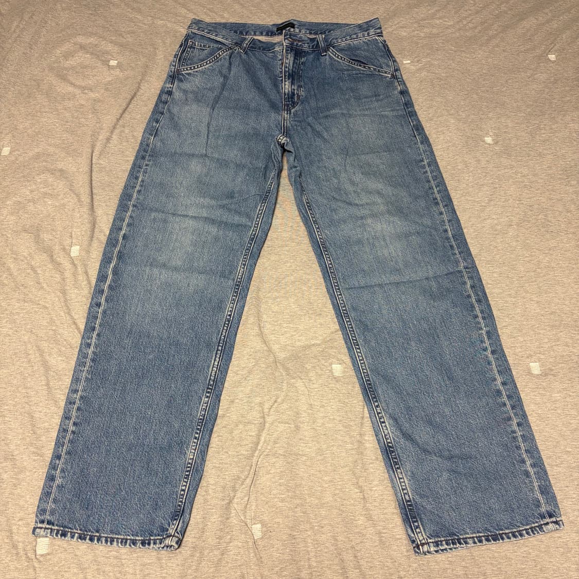 [32] 유니클로 와이드팬츠 진청  상품이미지1