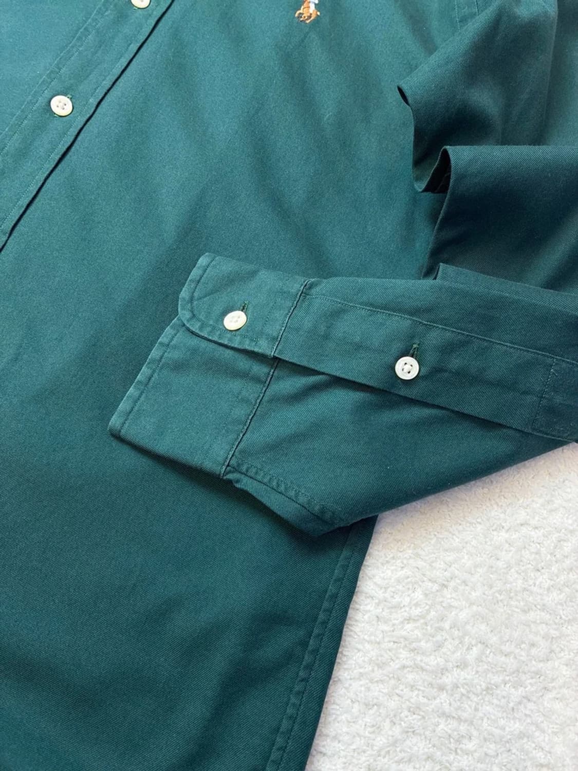 폴로 랄프로렌 90's 코튼 솔리드 로고 셔츠 PN5812 상품이미지5