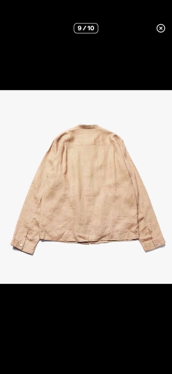 BEAMS - LINEN SINGLE RIDER JACKET 상품이미지6