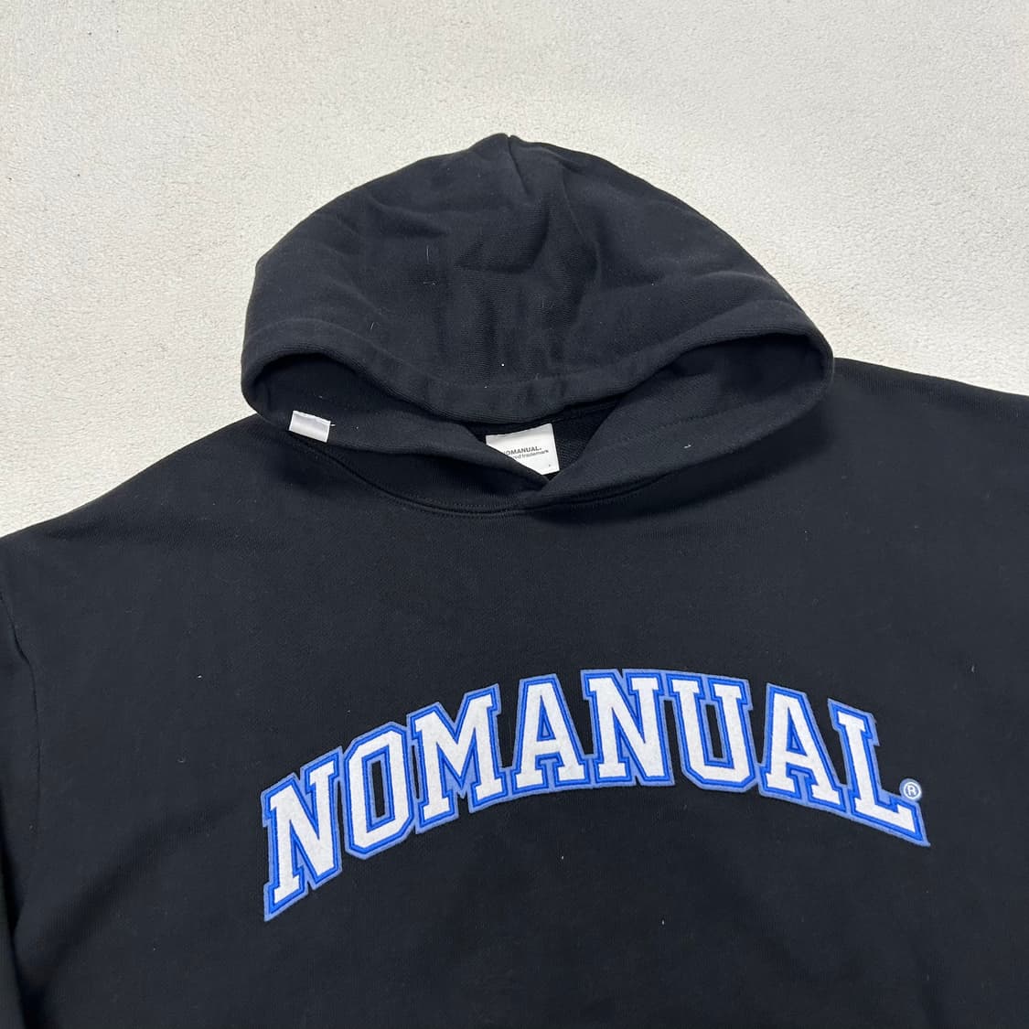 Nomanual black hoodie 상품이미지5