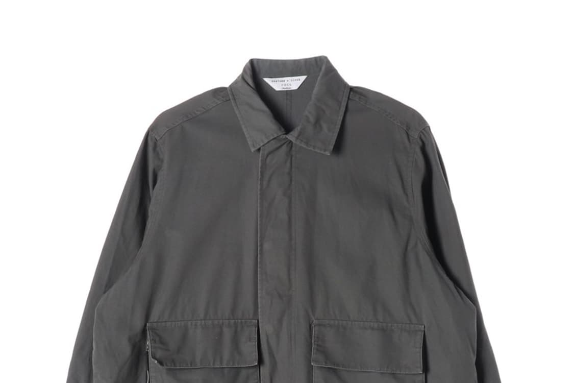 커스텀어클락 에센셜 크롭 필드 워크 자켓 차콜 M 상품이미지3