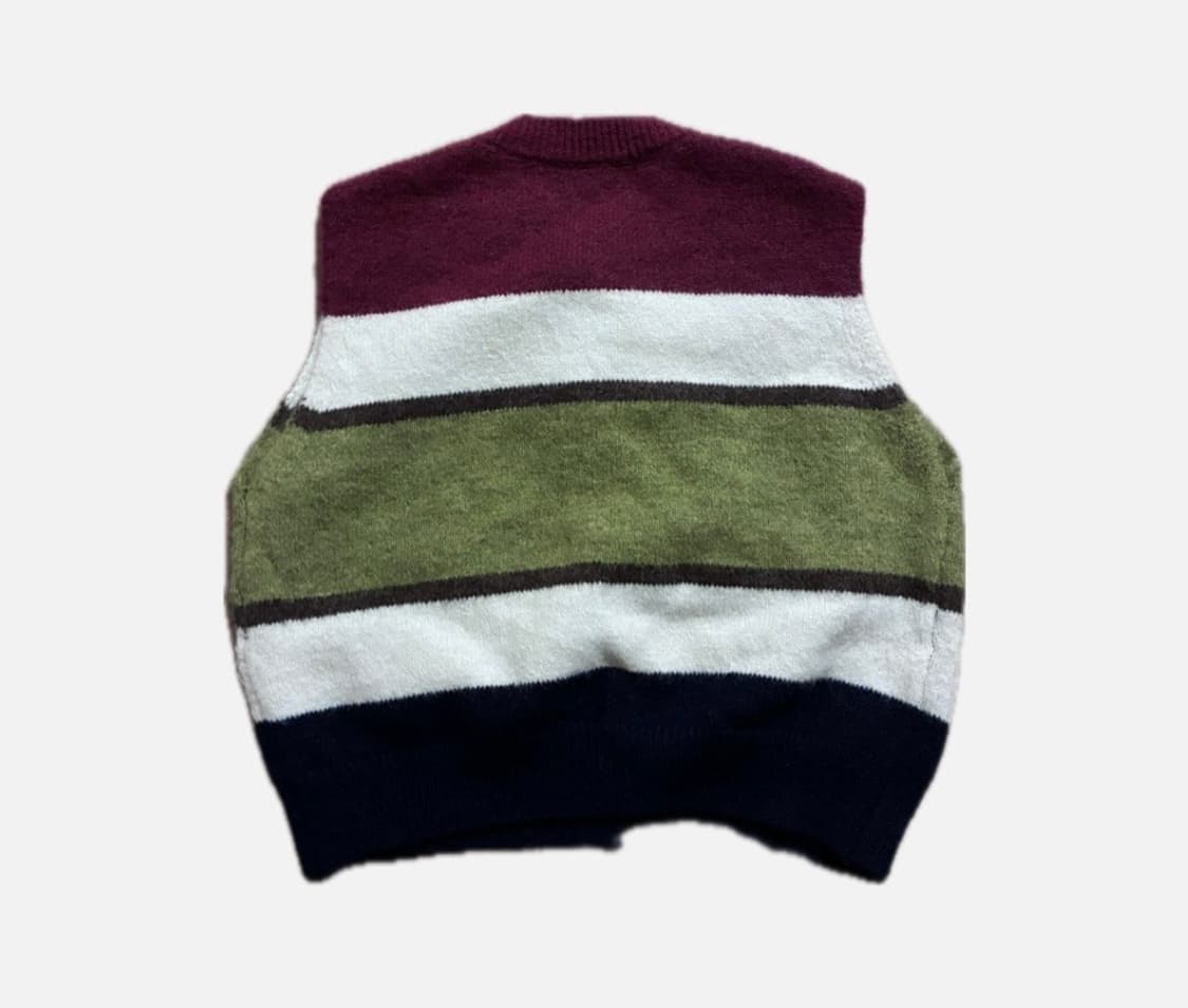 빈티지풍 단추 니트 조끼 상품이미지2