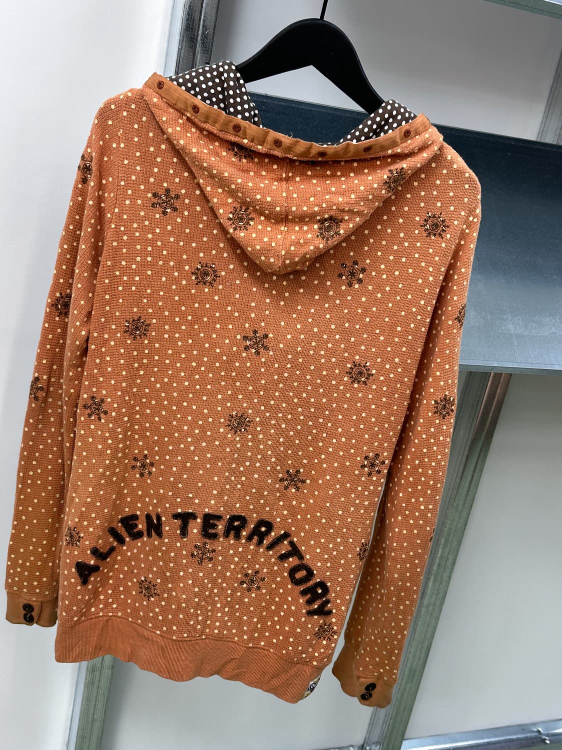 orange dot rabbit zip hoody 상품이미지5