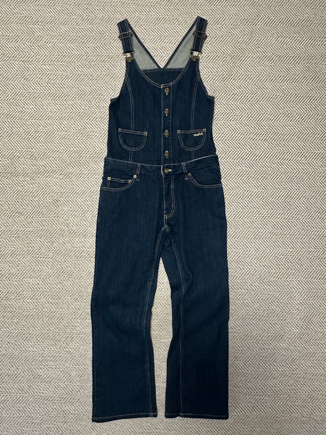 X-GIRL denim overall 상품이미지1