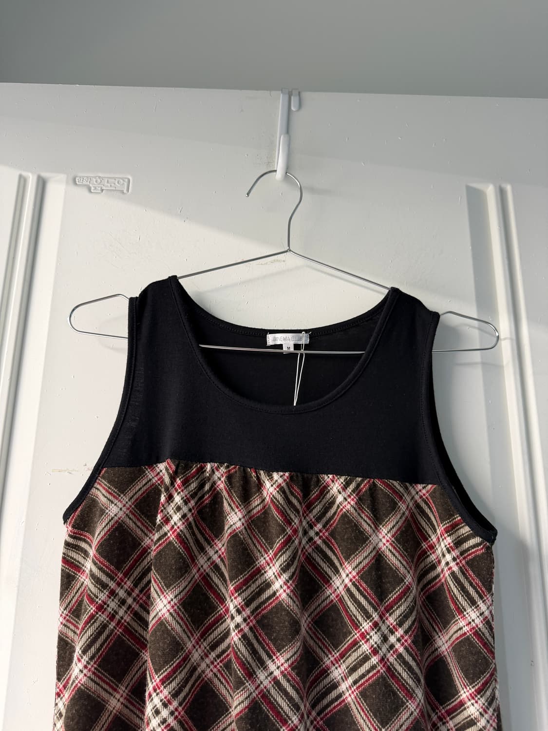 일본빈티지 그런지 체크 슬리브리스 상품이미지5