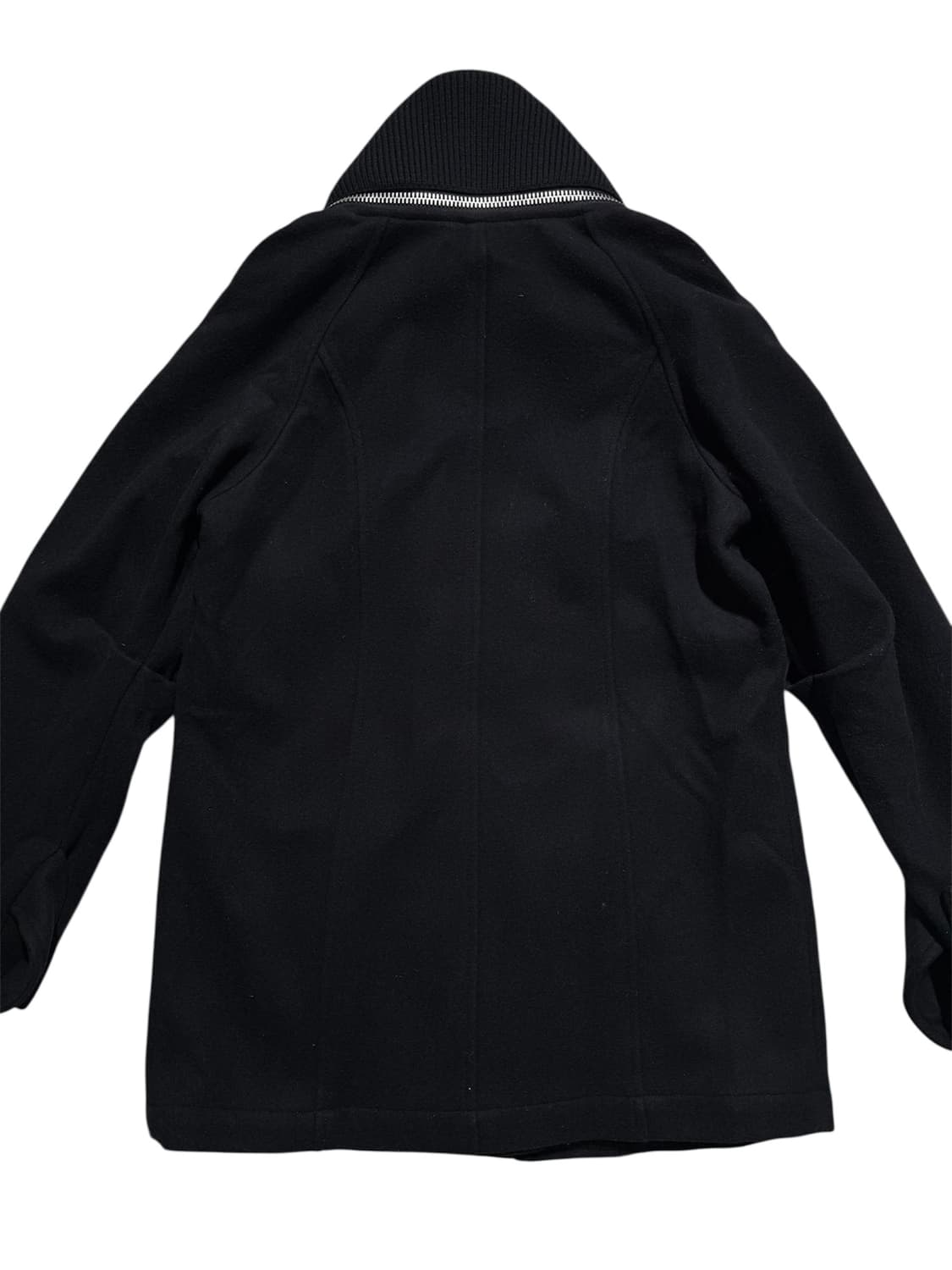 EDUN 빅 카라 지퍼 디테일 모직 자켓 상품이미지4