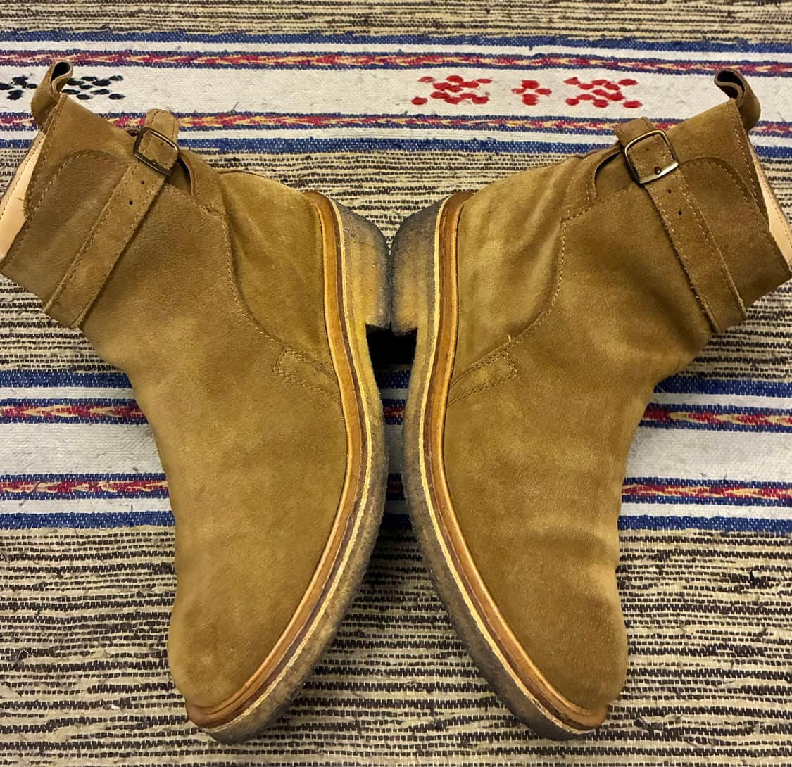 (41/260)AMI 아미 조드퍼 더비 스트랩 스웨이드 부츠 상품이미지5