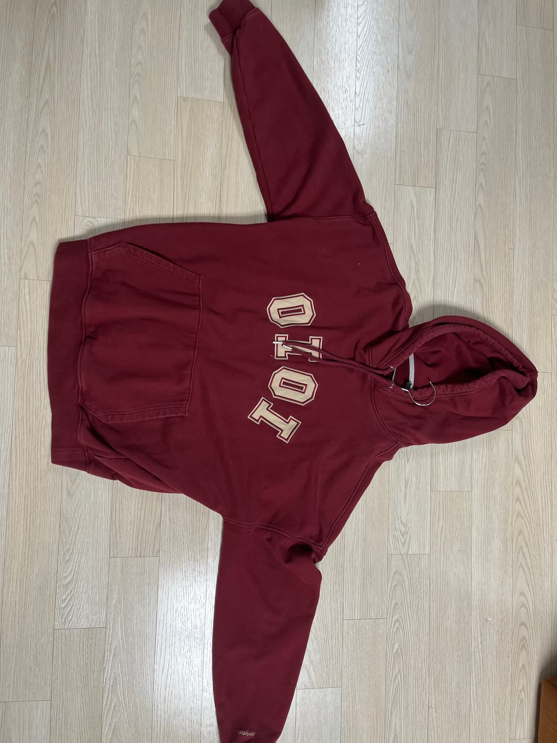 oioi 버건디 후드티 XL 상품이미지1