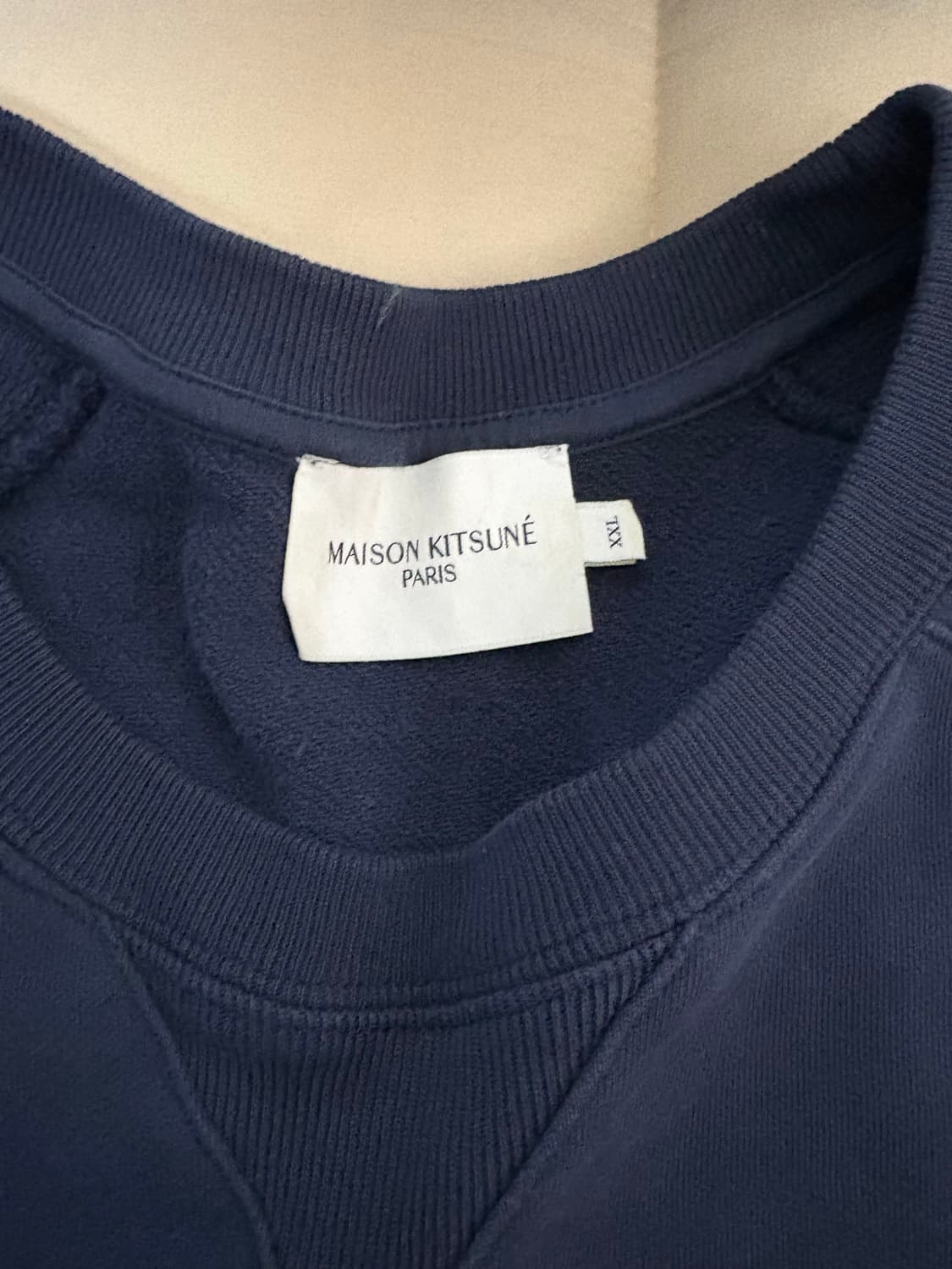 메종키츠네 맨투맨 네이비 XXl 상품이미지2
