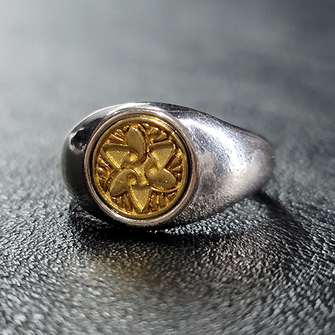 Petra 백동 남자 엔틱 빈티지 명품 고대 문양 꽃 반지 상품이미지3