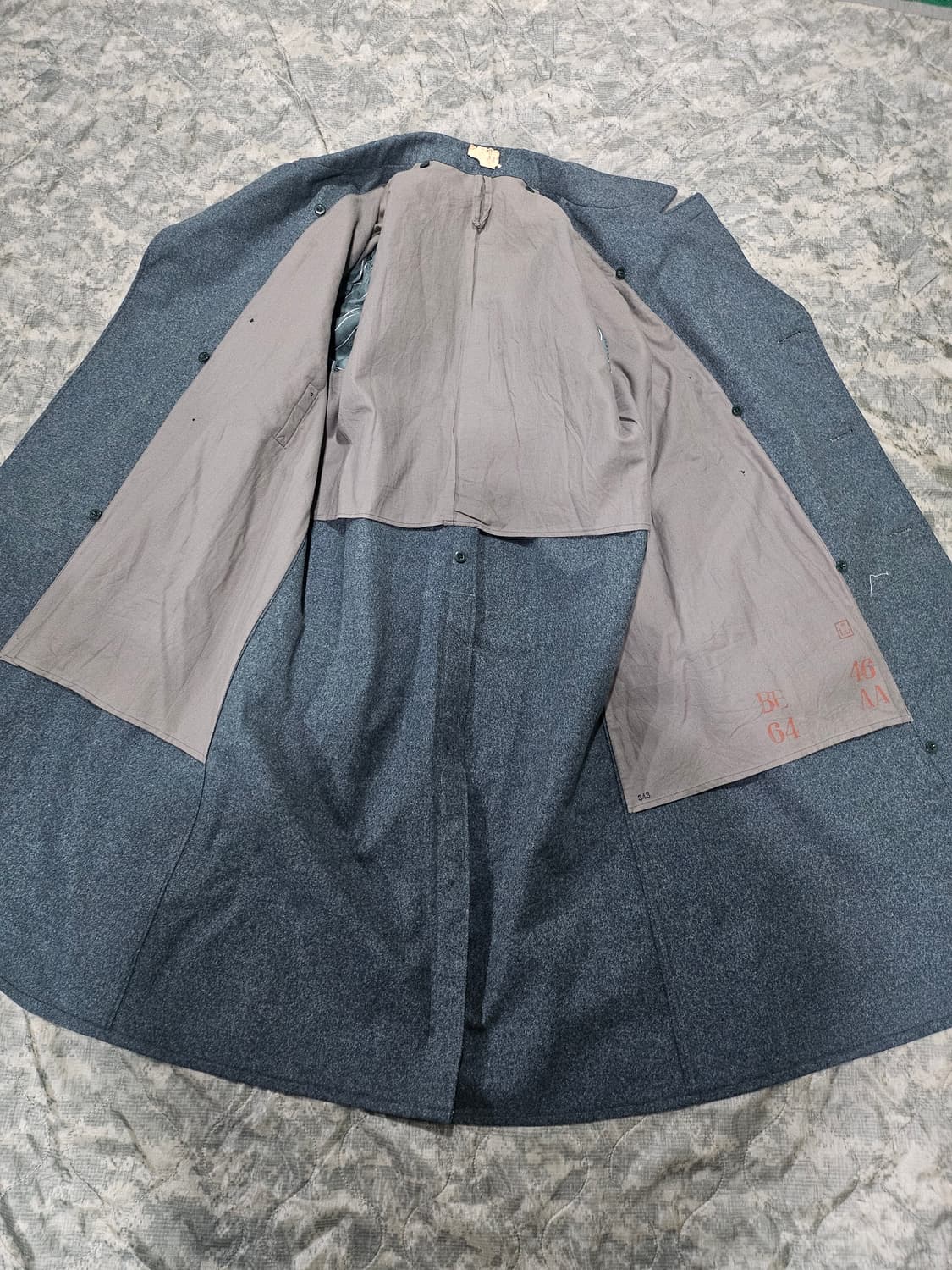 60s 프랑스군 오리지날 울더블코트 상품이미지2