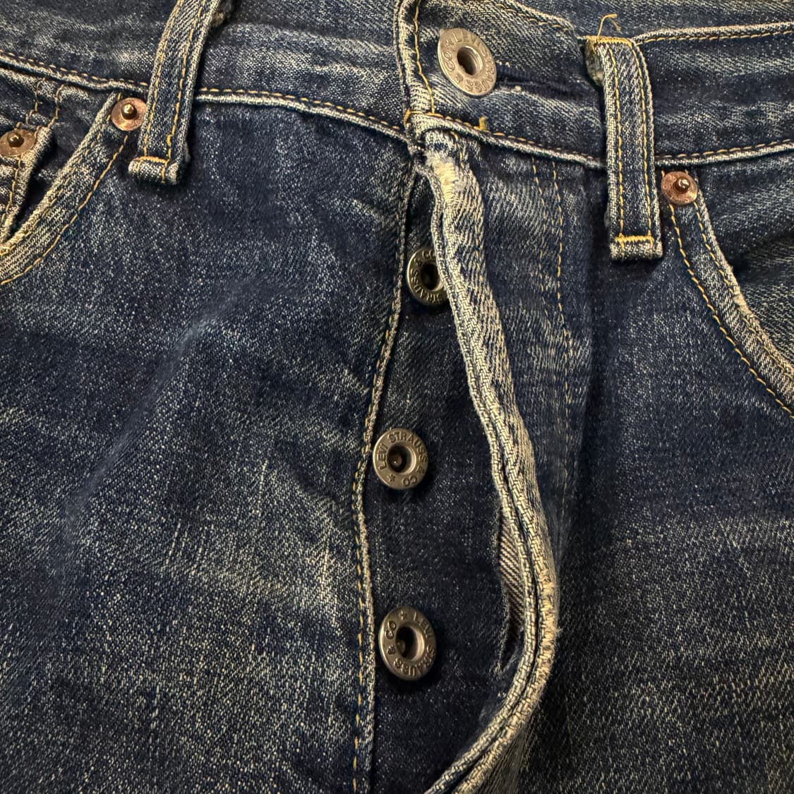 [정품/30X36] 리바이스 501 Lot702 레드라인 셀비지 데님팬츠 상품이미지8