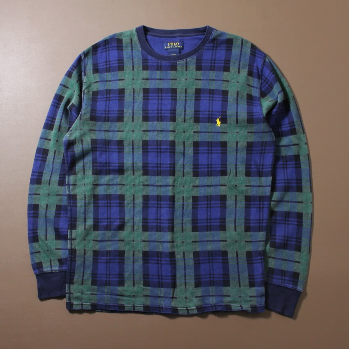 Polo 폴로 랄프로렌 블랙워치 체크 와플 롱슬리브 상품이미지1