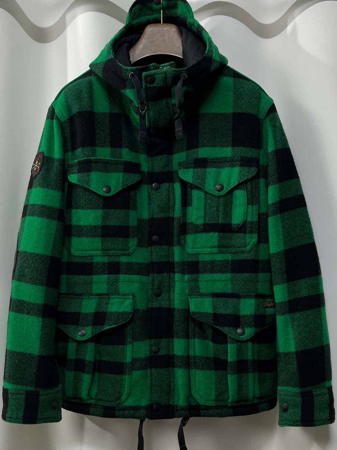 폴로 랄프로렌 버팔로 매키노 카우하이드 엘보 울 헌팅자켓 상품이미지1