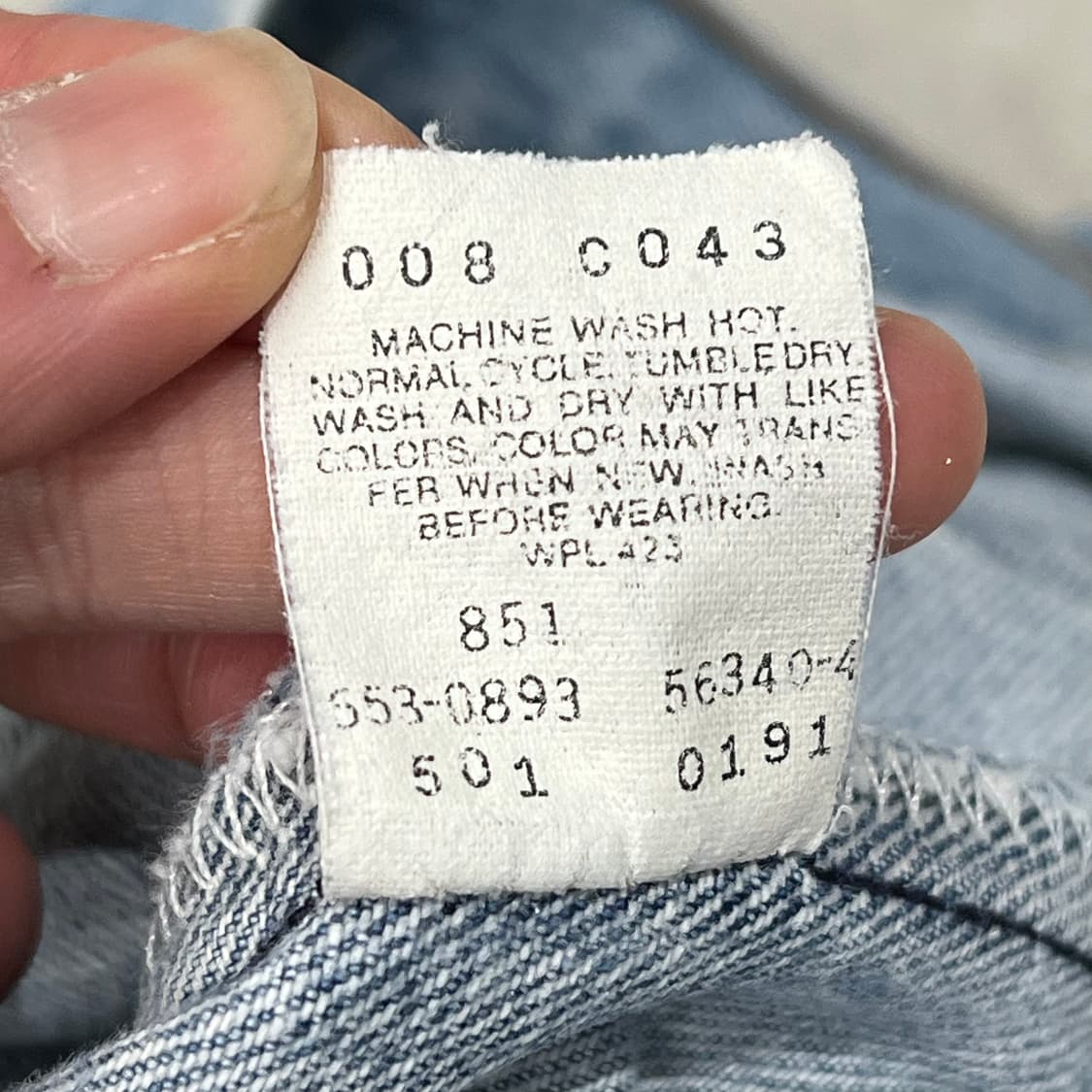 usa 리바이스 501 데님팬츠 s09036 상품이미지9
