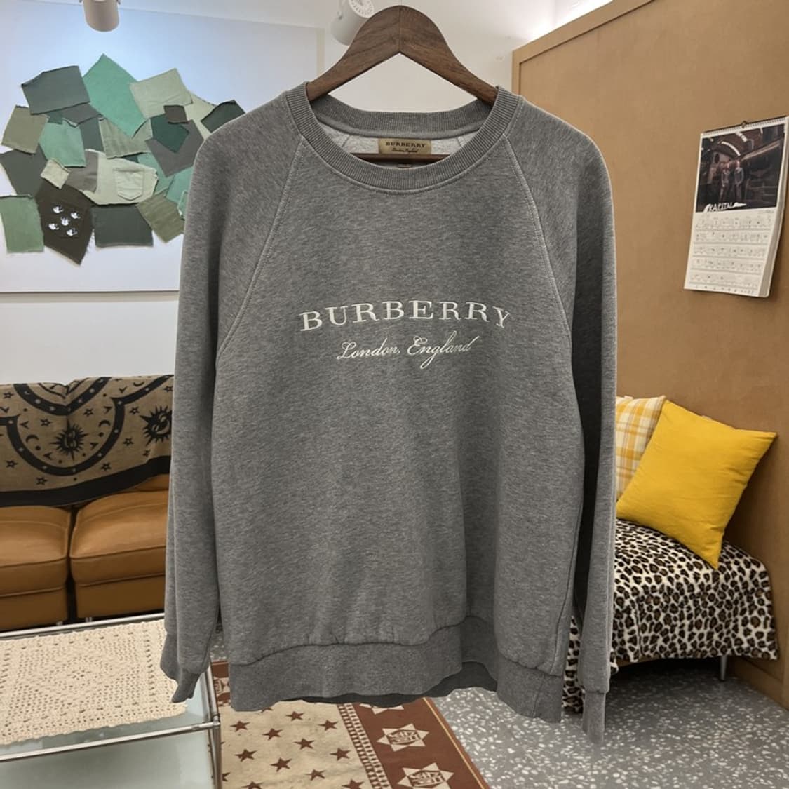 버버리 빈티지 모던시크 캐주얼 빅로고 맨투맨 XL C10037 상품이미지3