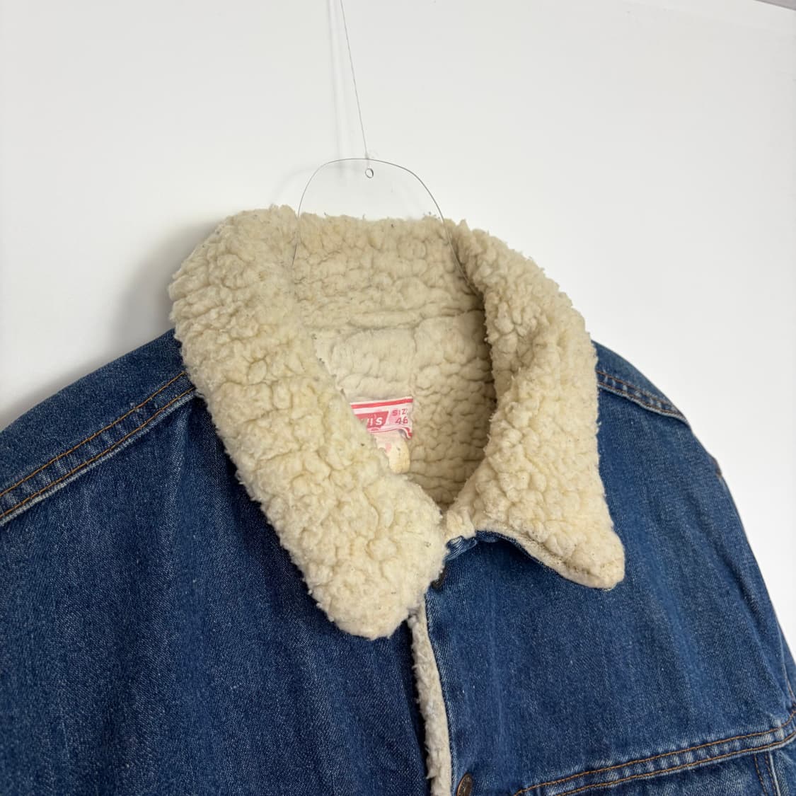 70s 리바이스 데님 셰르파 쉐르파 트러커 자켓 상품이미지2