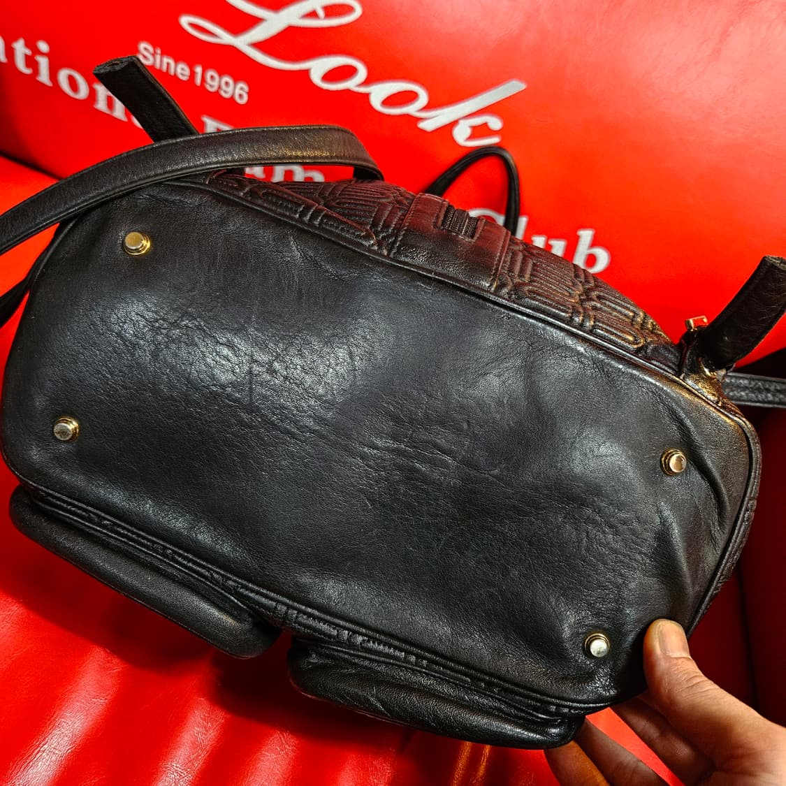 발렌시아가 빈티지 국내 라이센스 BB 가죽 퀄트 미니 백팩 상품이미지7