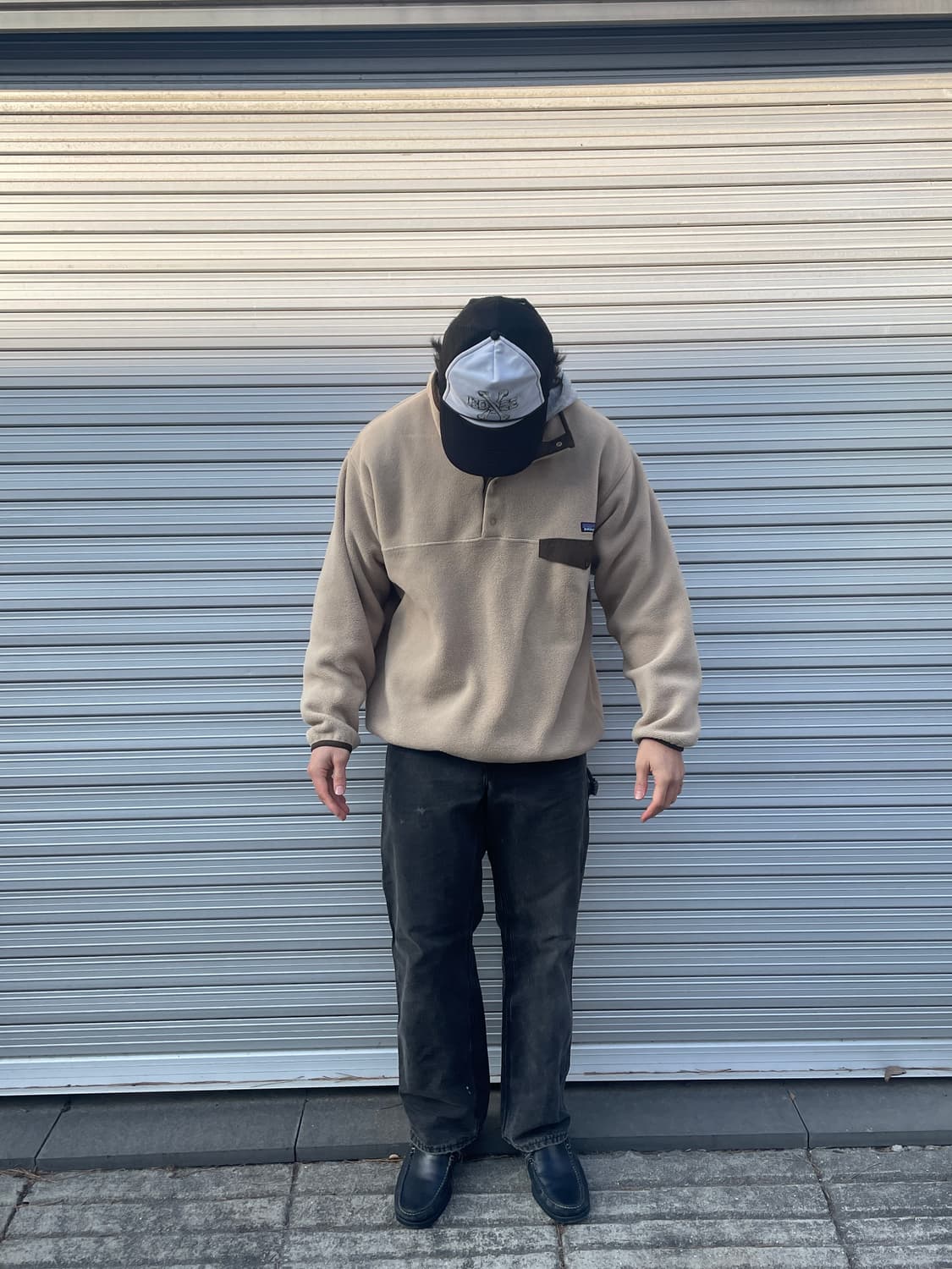 Patagonia Synchilla Beige Brown Snap-T 상품이미지2