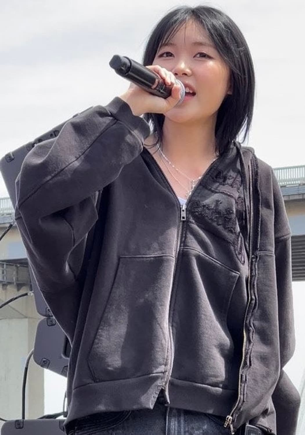 코스트퍼킬로 더블 후드집업 블랙 미노이 상품이미지1