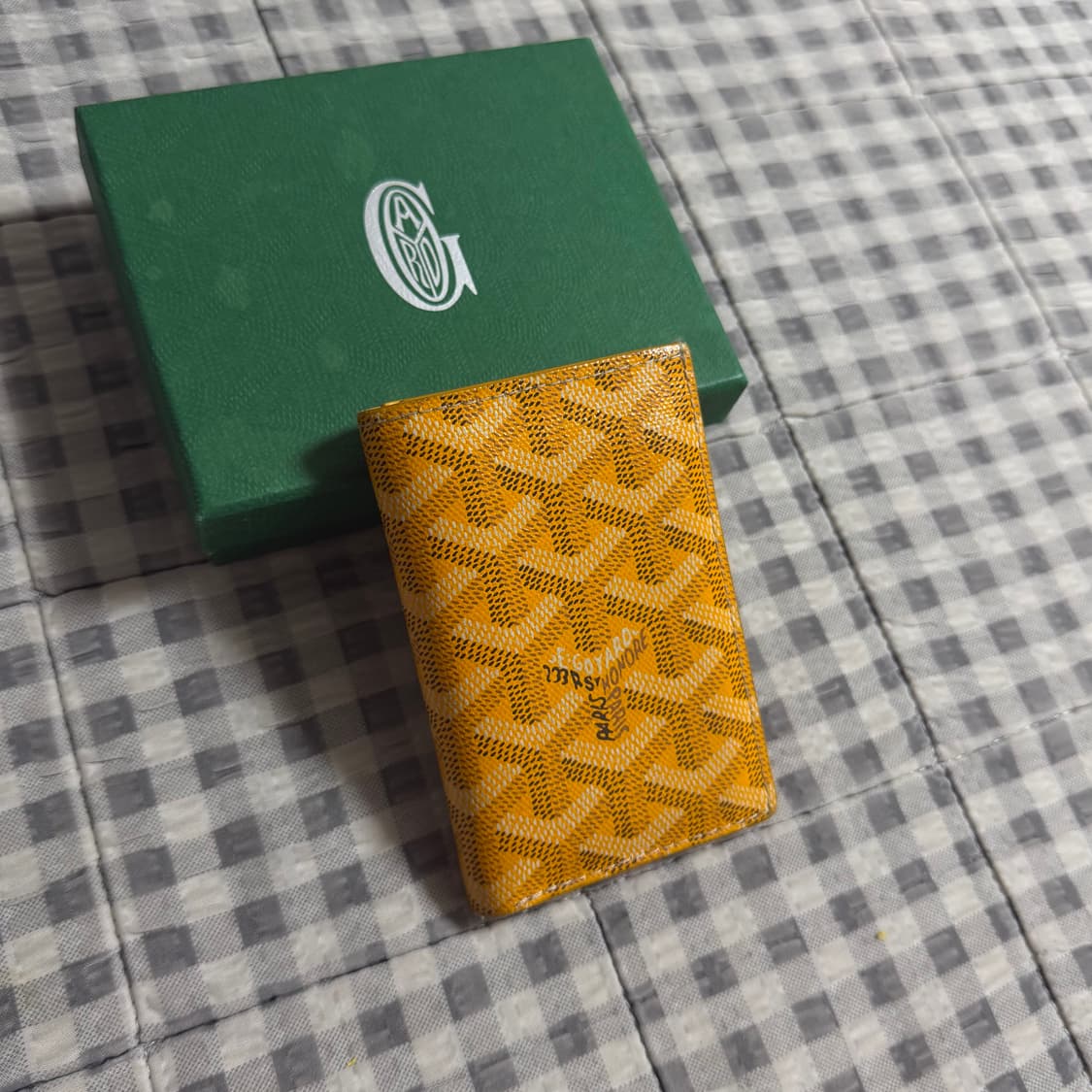 (OS) Goyard 고야드 생피에르 카드지갑 옐로우 상품이미지2