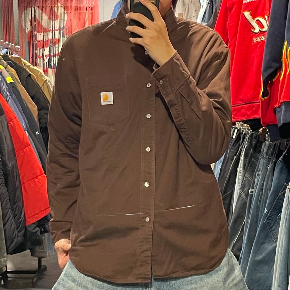 [IM] carhartt 칼하트 브라운 긴팔셔츠 상품이미지2