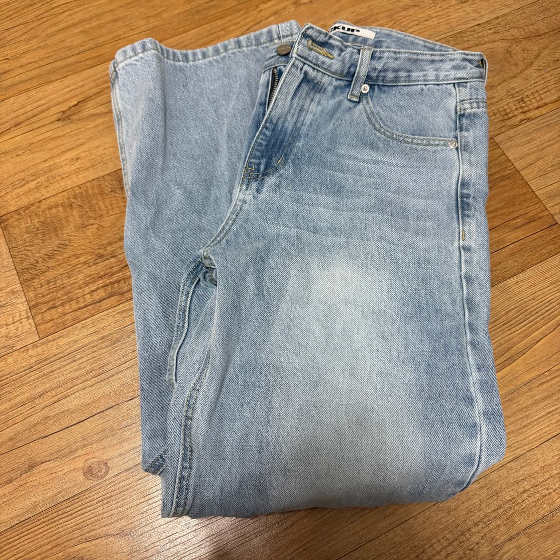 블랙업 로우 빈티지 데님팬츠 052 라이트블루 M 상품이미지3